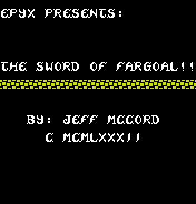 Sword of Fargoal
